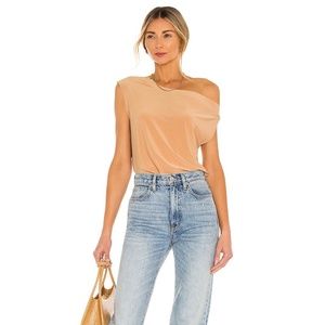 DROP SHOULDER TOP IN NUDE Norma Kamali